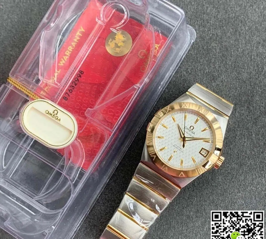 Omega Constellation 123.20.38.21.02.006 VS Factory 1:1 Best Edition Replica Watch Gold Bezel
